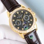 Patek Philippe Complications 9100 Movement Hour /Week/Star Chart /Month 42mm Watch
